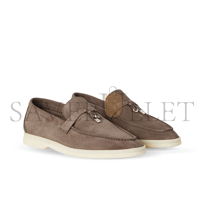 L**o p*ana summer charms walk suede loafers in pink fan1512